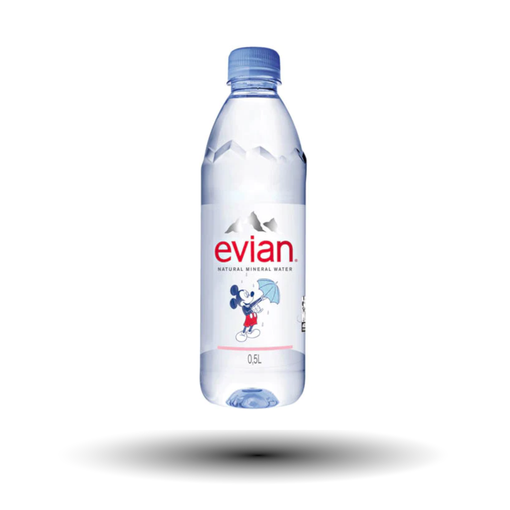 Evian Mineralwasser still 0,5l Pet Einweg (Inkl. 0,25€ Pfand)