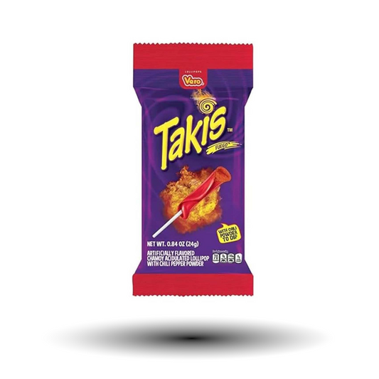 Takis Fuego Lolly mit Powder Dip 24g